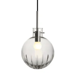 KRYSTALLKULE TAKLAMPE STOR STJERNE KLAR 200MM