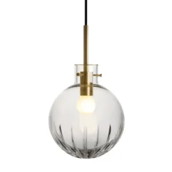 KRYSTALLKULE TAKLAMPE STOR STJERNE KLAR 200MM