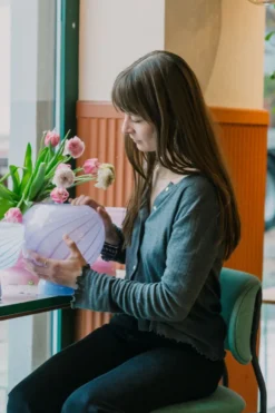 KUMI LITEN VASE BLÅ / ROSA