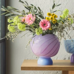 KUMI STOR VASE FIOLETT / BLÅ