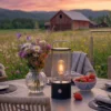 NORGESGLASSET LED LYKT 36 CM SORT