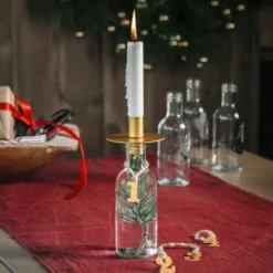 NORGESGLASSET LYSHOLDER TIL NORGESFLASKE GULL