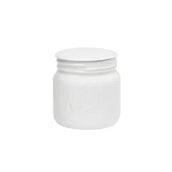 NORGESGLASSET OPPBEVARINGSKRUKKE M/LOKK 0,4 L HVITT
