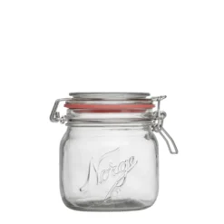 NORGESGLASSET OPPBEVARINGSGLASS 0,4L HENGSLET LOKK 4PK
