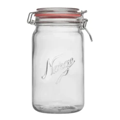NORGESGLASSET OPPBEVARINGSGLASS 1L HENGSLET LOKK