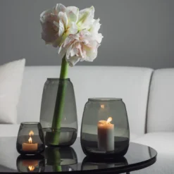 SICCORI VASE 11 CM RØKGRÅ