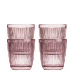 SIRI DRIKKEGLASS 20 CL 4 PK ROSA