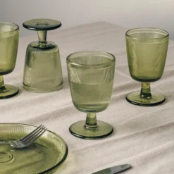 SIRI GLASS MED STETT 4 PK GRØNN
