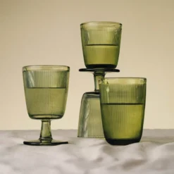 SIRI GLASS MED STETT 4 PK GRØNN