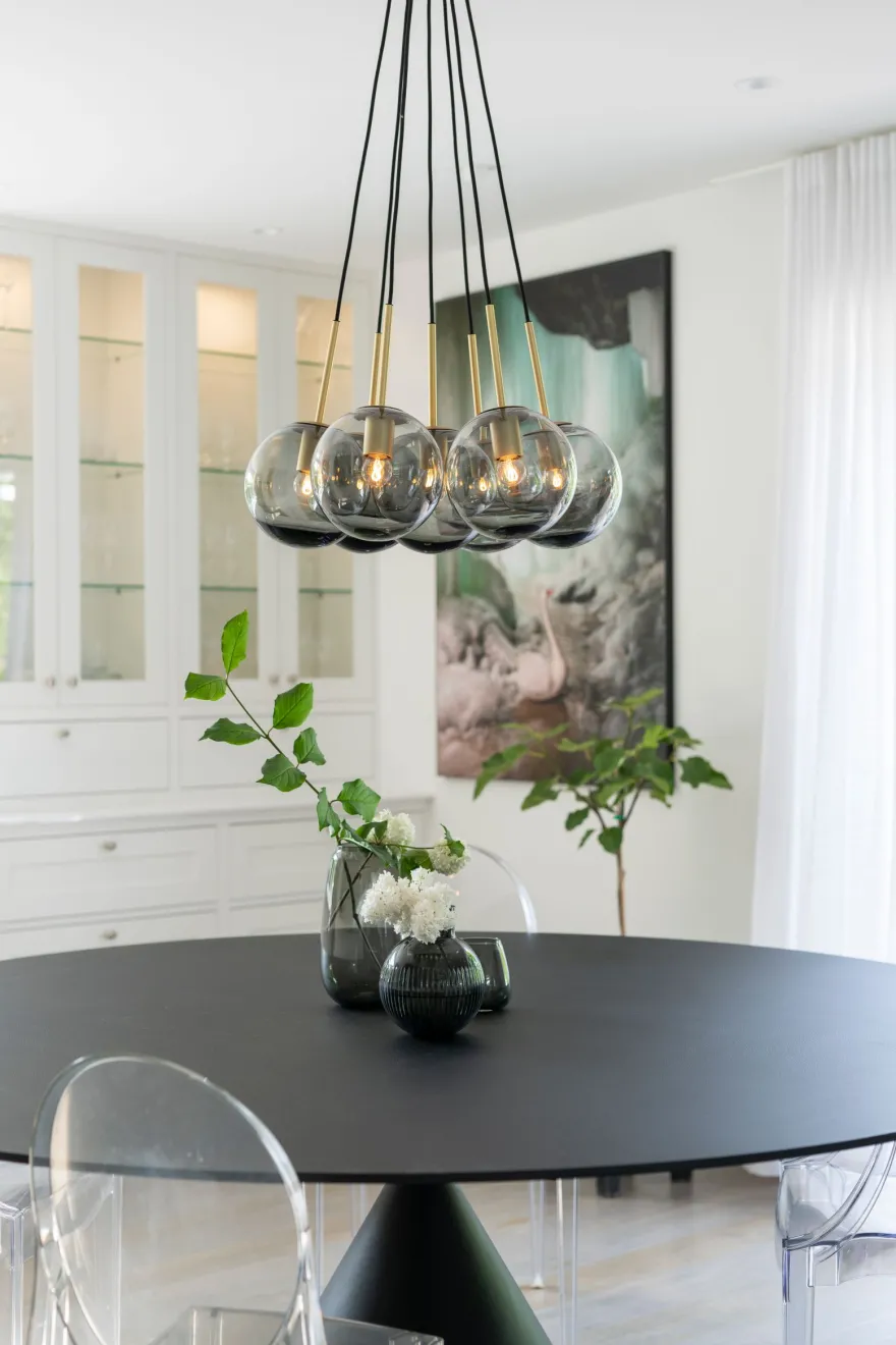 TAKLAMPE 4014 RØKGRÅ
