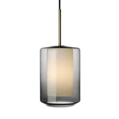 Taklampe 4245 Røkgrå og hvit