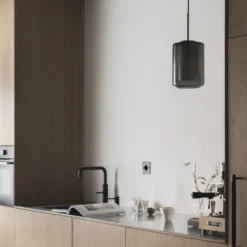 Taklampe 4245 Røkgrå og hvit