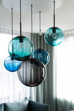 TAKLAMPE 4014 STÅLBLÅ