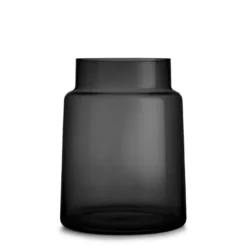 TINDRE VASE/LYSLYKT RØKGRÅ 30 CM