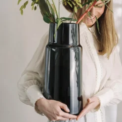 TINDRE VASE RØKGRÅ 40 CM