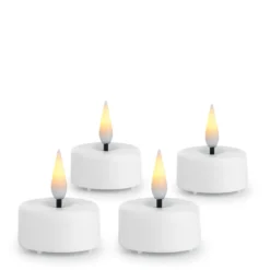 T-LYS LED 3,4X4,5 CM HVIT 4 PK M/BATTERI
