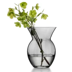 VASE DAISY OPTIKK RØKGRÅ 21 CM