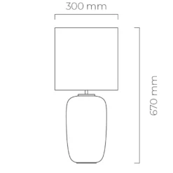VEGA BORDLAMPE HVIT FOT