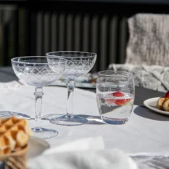 VICTORIA CHAMPAGNESKÅL RUTESLIP 25 CL 2PK